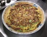 Une image de l'étape 11 de Omelette au jambon cru, oignon et herbes.