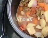 A picture of step 1 of Thai beef stew.