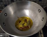 A picture of step 3 of Pumpkin and soyabean fry.