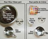 Une image de l'étape 1 de Crème Mizu Yōkan ; Wagashi.