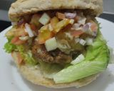 Foto del paso 12 de la receta: Hamburguesa🧀hawaiana🥯🍍🍔