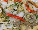 Foto del paso 8 de la receta: Ensalada de verduras cocidas (escalivada trucha o escabeche mentiroso)