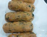 A picture of step 3 of Raw Banana sweet potato cutlets.