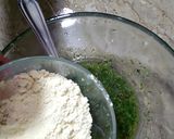 A picture of step 2 of Cauliflower fritters.