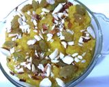 A picture of step 7 of Mung Dal Halwa.