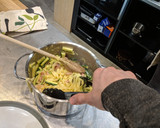 A picture of step 8 of Courgette & Pancetta Penne Carbonara.