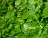 A picture of step 1 of Sabut masaley ka Arvi palak.