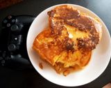 A picture of step 7 of Calorie Bomb Chicago-Style Thick Toast.