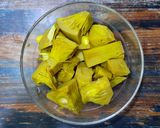 A picture of step 1 of Arunachal Pradesh Style Jackfruit Potato Curry.