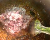 A picture of step 4 of Keema matar masala.