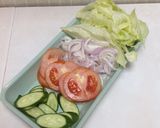 صورة لخطوة 8 من وصفة ساندوتشات شاورما الدجاج اليونانية Gyro 🇬🇷