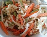 A picture of step 6 of Hot and Cold Veggie Wrap.