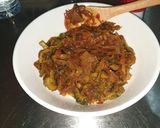 A picture of step 5 of  bitter gourd curry.