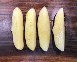 Foto do passo 2 de Camarões grelhados, purê de peixe e batata