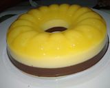 Foto langkah ke 9 dari resep Puding Jeruk lapis coklat.