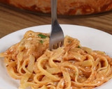 Foto del paso 2 de la receta: Fettuccine con salsa de champiñones y queso manchego