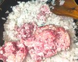 A picture of step 2 of Beef lazania.
