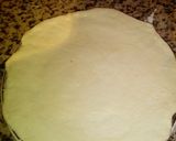 A picture of step 7 of Homemade pizza with minced beef and cheese topping.