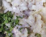 A picture of step 2 of Oats tikki chaat.