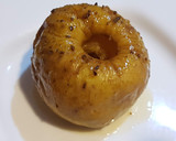 Foto del paso 3 de la receta: Manzana asada bañada de chocolate caliente y almendra