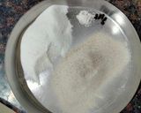 A picture of step 1 of Sago flour and water chestnut pakore.