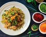 Hình bước làm 2 của món Mâm cơm nhiều màu xanh