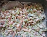A picture of step 2 of Shrimp Salad with Celery, Cucumber, and Radish.