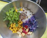 A picture of step 3 of Colourful Rice Salad.