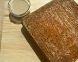 A picture of step 7 of Sweet tahini cake with tahini glaze.