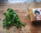 A picture of step 4 of Mix vegetables Maggi noodles Frankie roll.