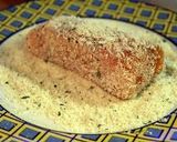 Foto del paso 2 de la receta: Atún con costra de parmesano, guarnición de mango y salsa agridulce de ostión