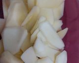 Foto del paso 2 de la receta Bizcocho de plátano, manzana y arándanos