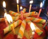 Foto langkah ke 9 dari resep Steamed Rainbow Cake 🍰ala Ny Liem.