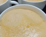 A picture of step 3 of Kesar badam mug cakes with shrikhand frosting.