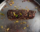 A picture of step 3 of Khajoor Rolls/ Date Rolls.