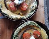 A picture of step 4 of Portobello mushroom oven baked omlette.