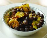 A picture of step 3 of Brown chick pea sundal.