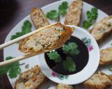 A picture of step 5 of Pork Prawn Meat Roll.