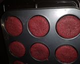 A picture of step 7 of Red velvet cuppies with buttermilk #4wkschallenge.