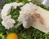A picture of step 4 of Spanakopita (Spinach and feta pie).