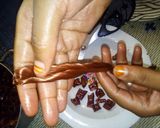 A picture of step 7 of Veniger candy.