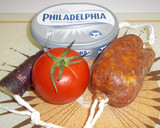 Foto del paso 2 de la receta: Aperitivo de sobrasada y queso philadelphia