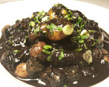 Foto del paso 7 de la receta: Garbanzos con huevas de sepias en su tinta.