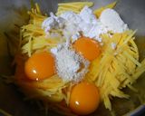 A picture of step 3 of Potato Galette... 'Okonomiyaki Style'.