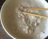 A picture of step 1 of Fritters with Beer and Rice Flour.
