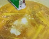 Gambar langkah 4 resipi Masak Lemak Udang dengan Labu & Kacang panjang.