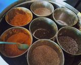 A picture of step 2 of Kadhai paneer in dhaba style.