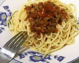 Hình bước làm 7 của món Mỳ Spaghetti bò bằm nhanh gọn sau ngày làm việc