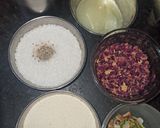 A picture of step 1 of Halwa Poori.