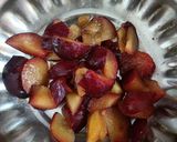 A picture of step 1 of Plum Smoothie.